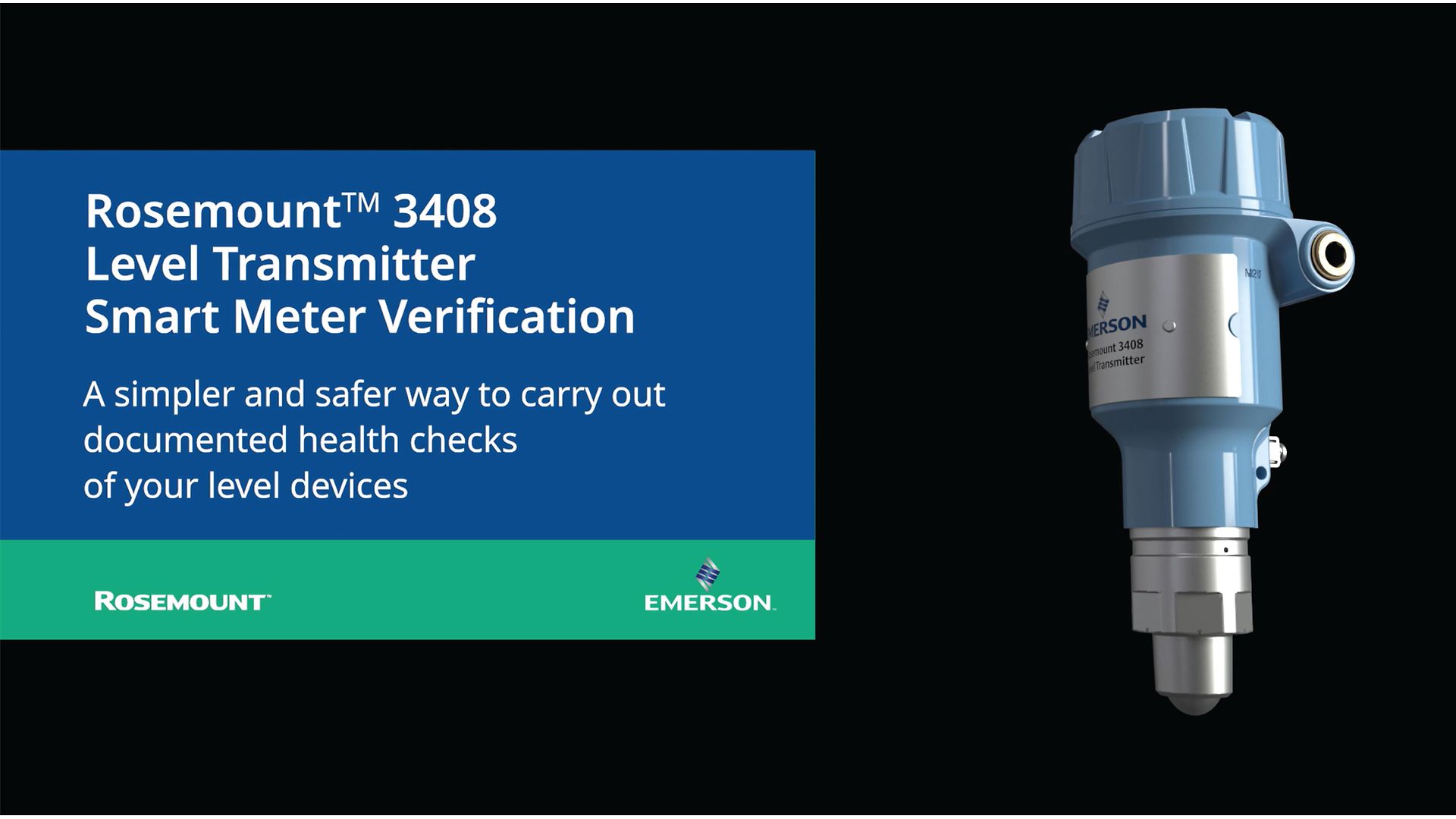 Rosemount 3408 Level Transmitter Smart Meter Verification